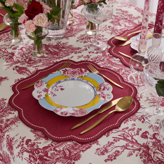 ROYAL PLACEMATS BURQUNDY (SET OF 4)