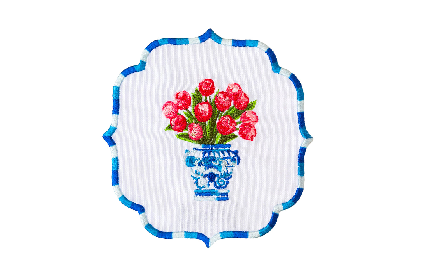 TULIP COCKTAIL NAPKINS PINK (SET OF 4)