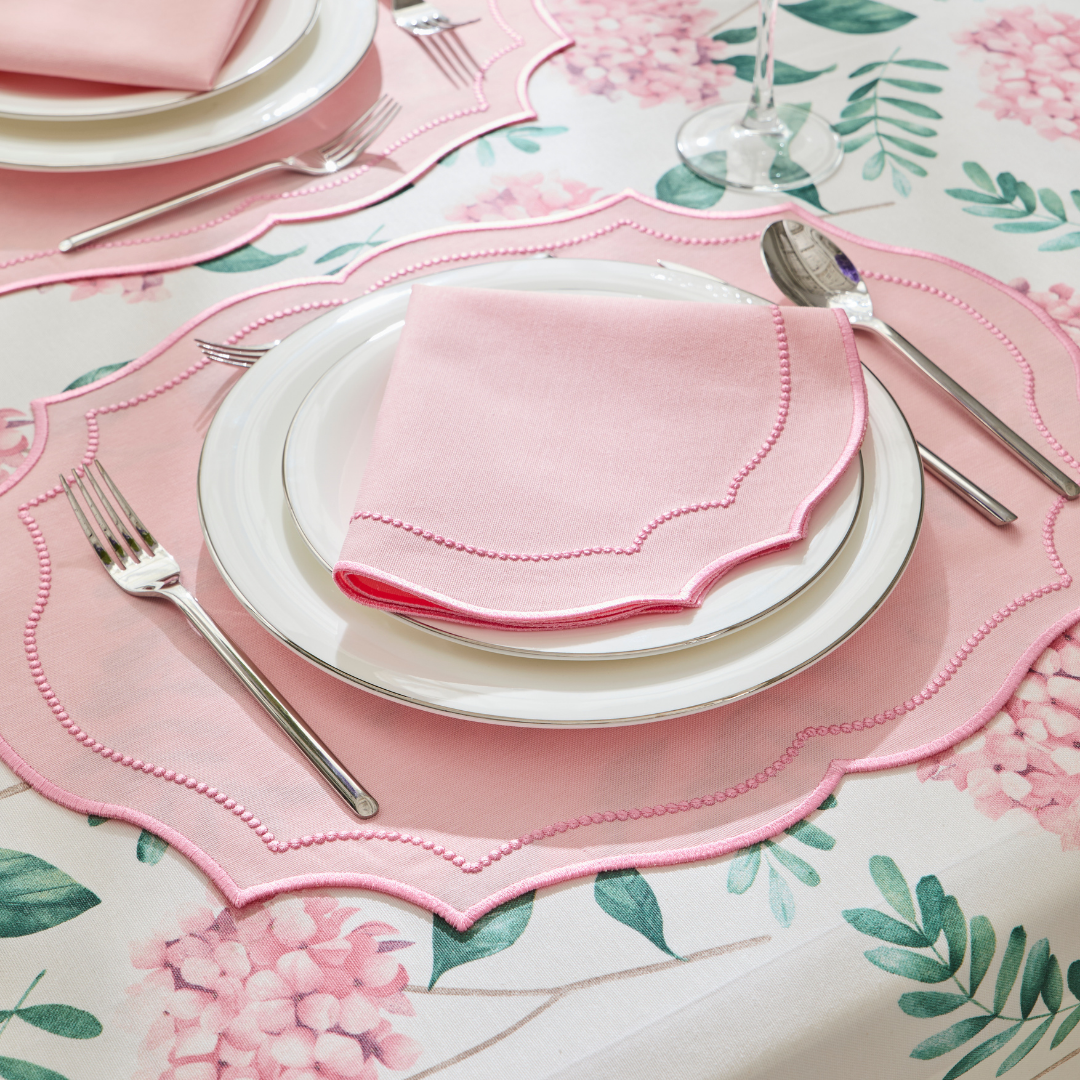 LILY OF GRACE PLACEMATS PINK (SET OF 4)