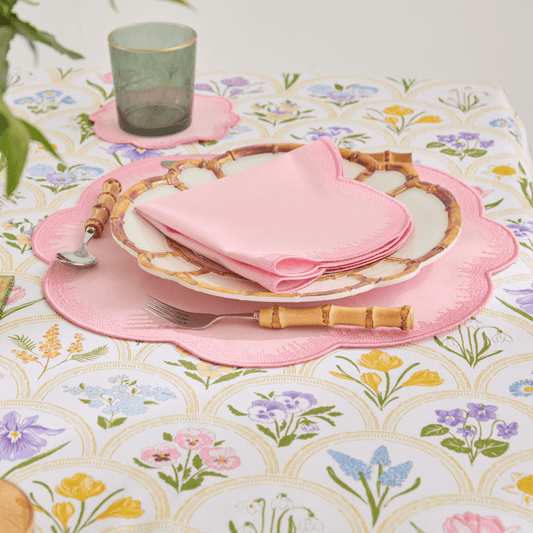SPRING NAPKINS PINK (SET OF 4)